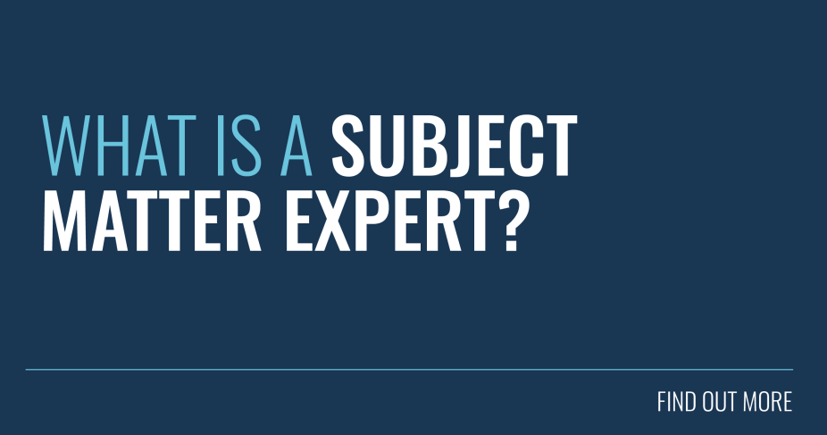 What Is A Subject Matter Expert Growth Engineering