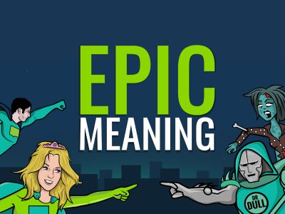 epic meaning in noun