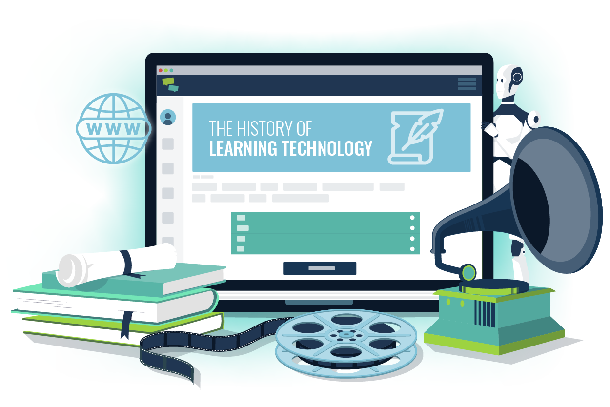 Evolution of Learning Tech Illustration